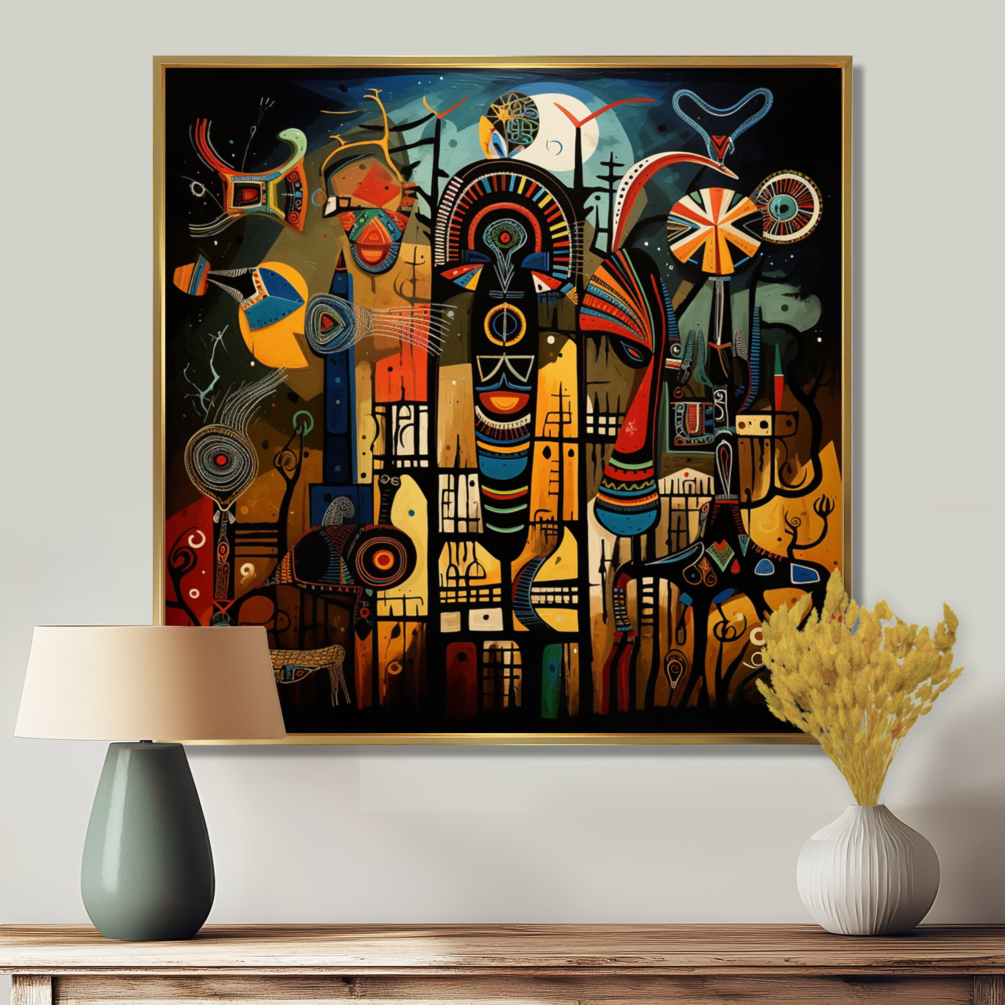 Bungalow Rose Abstract Sub-Saharan Landscape - African Wall Art ...