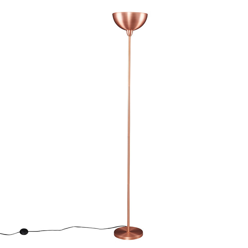Carolinda 180cm Forseti Matt Gold Uplighter Floor Lamp, Yes, Copper
