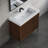 36" Solid Surface Wall-Mounted Bathroom Sink