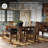 Rebecca Extendable Solid Wood Base Dining Table