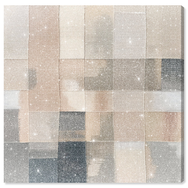 Boxed in Ebony I Canvas Abstract Print by Oliver Gal, Black Frame, 12 x 12, 20"H x 20"W, Canvas Unframed