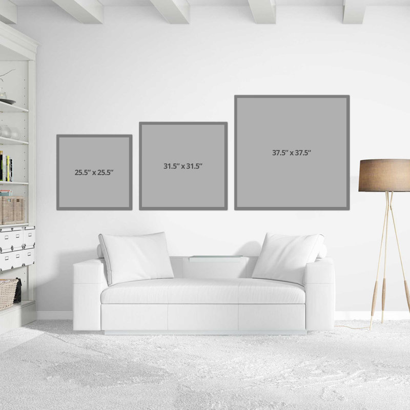 " Daylight Savings II ", White Framed, 31.5" H x 31.5" W x 1" D