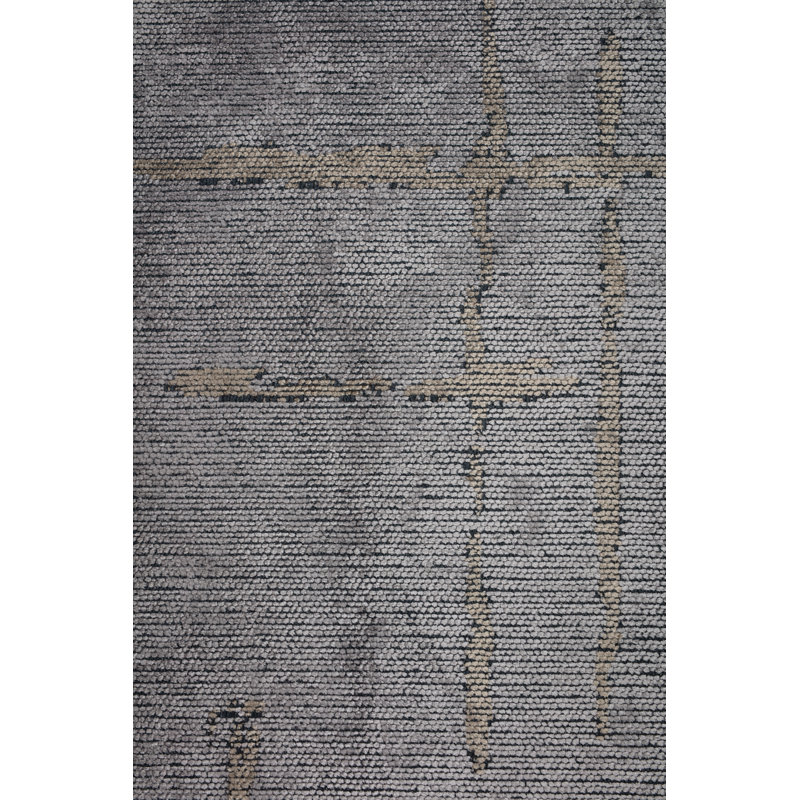 Rapture Beige Gray Geometric Luxury Area Rug, Rectangle 7'10" x 11'2"