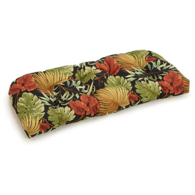Floral Indoor/Outdoor Bench Cushion by Bay Isle Home