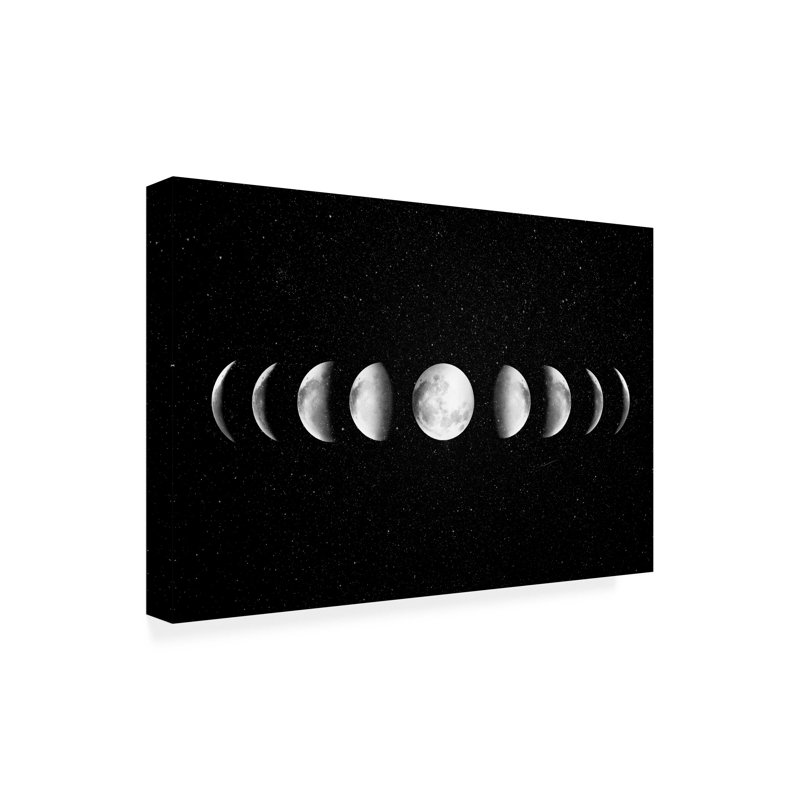 «Moon Phase New», impression sur toile tendue, H 30 po x l 47 po x P 2 po