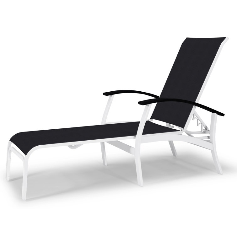 Askar Outdoor Rust-Resistant Metal Chaise Lounge
