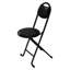 Chaises pliantes portatives 2 pièces avec support pour le dos, sièges rembourrés pour plusieurs utilisations - Petits espaces de conception compacte, cuir d'acier et de polyuréthane, stabilité des pieds en X, repose-pieds, siège facile à nettoyer, siège de 17 po-626679378
