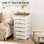 HOMCOM Bedroom Chest of Drawers 6-Drawer Dresser for Living Room White