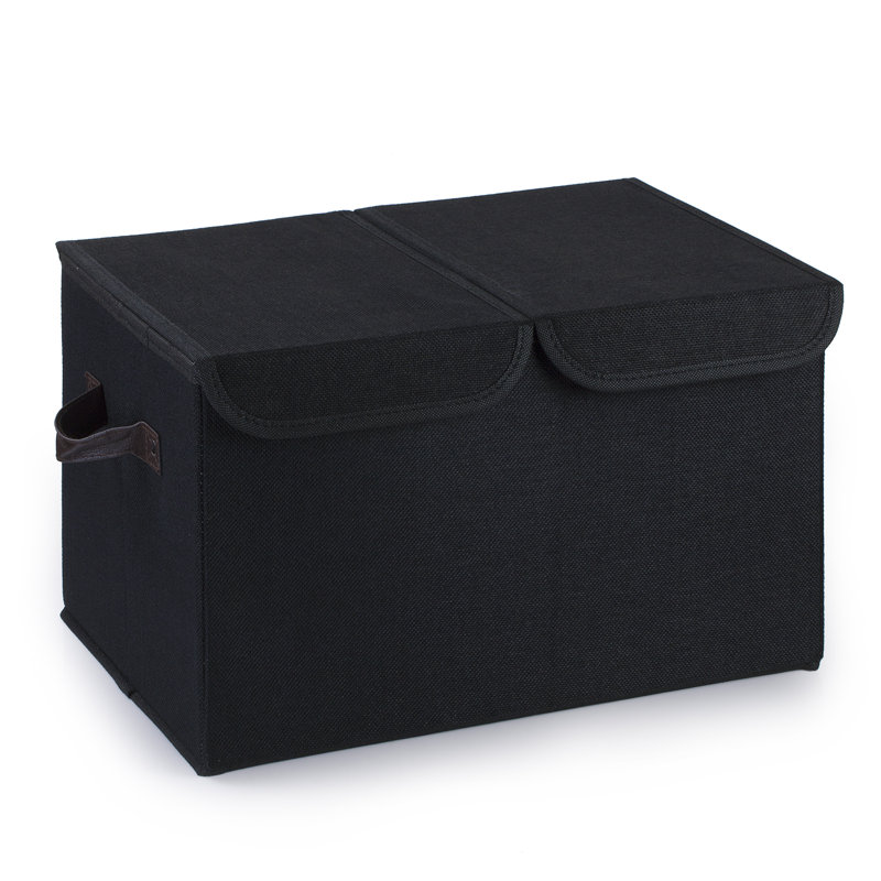 Rebrilliant Fabric Decorative Bin, Black