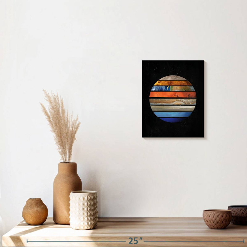 " Planets as One " Print, 10" H x 8" W x 1" D