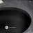 Monaco 19" Ceramic Undermount Bathroom Sink In Matte Black