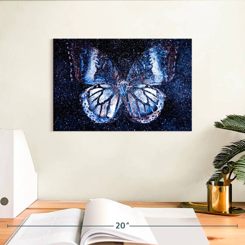 Cosmic Butterfly, 8" H x 12" W