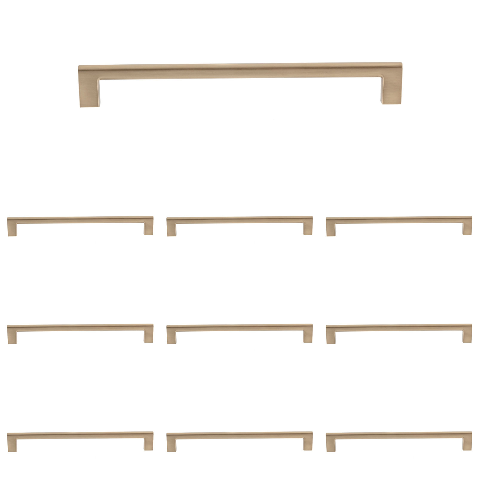 Vail Bar Pull, Satin Brass, 10"