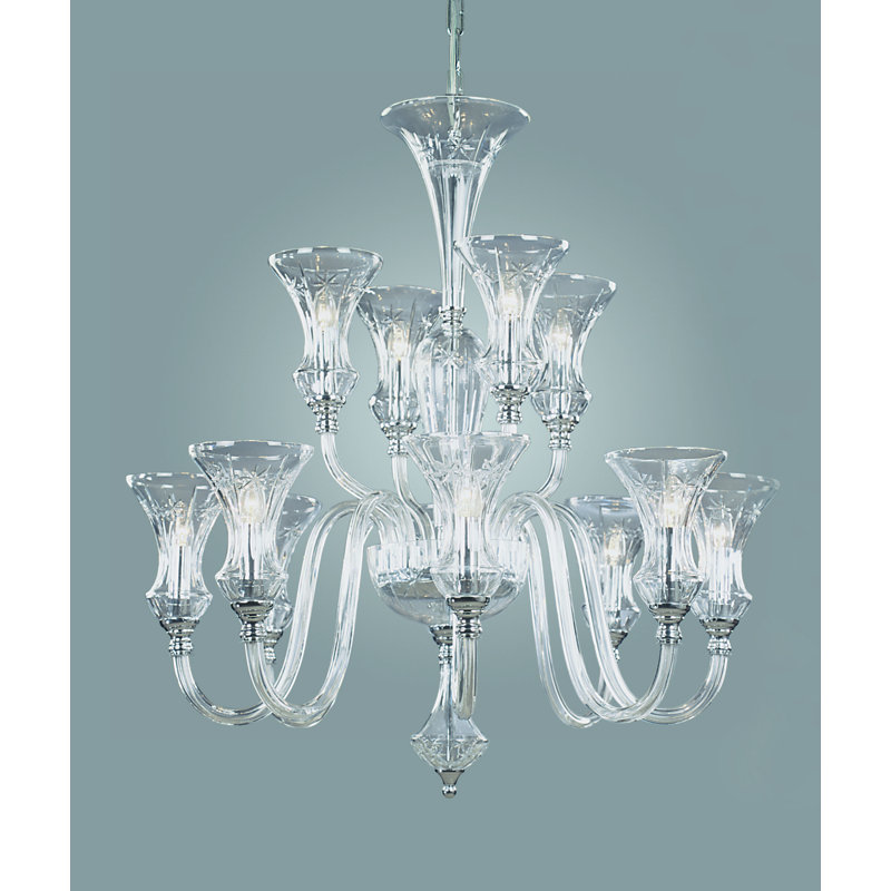Weatherford 12 - Light Shaded Chandelier