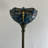 Harre Tiffany Torch Floor Lamp Stained Glass Dragonfly LED Bulb Included 12"W*12"D*66"H