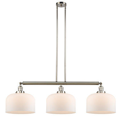 Bell - Luminaire suspendu pour îlot de cuisine 3 lumières 42 " 