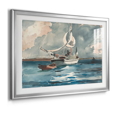 Sloop, Bermuda-Winslow Homer, toile tendue avec châssis de 1899