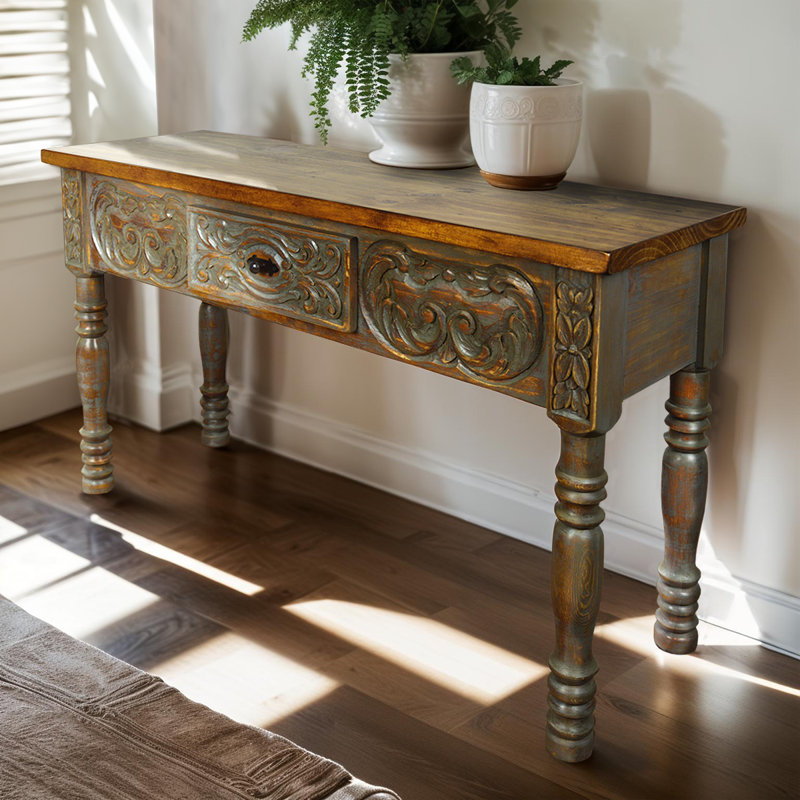 Rustic Laurel Console