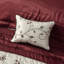 Édredon 7 pièces Red King - motif brodé comprenant 1 édredon, 2 taies décoratives, 3 coussins décoratifs, jupe de lit, broderie élégante et détails décoratifs-131376145-131376146