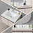 31 Inch Marble Vanity Top, White Vanity Top With Pre-Drilled Faucet Holes, Bathroom Vanity Top With Undermount Rectangular Middle Sink And 4" Height Backsplash,  Bianco Carrara Venato-108674940