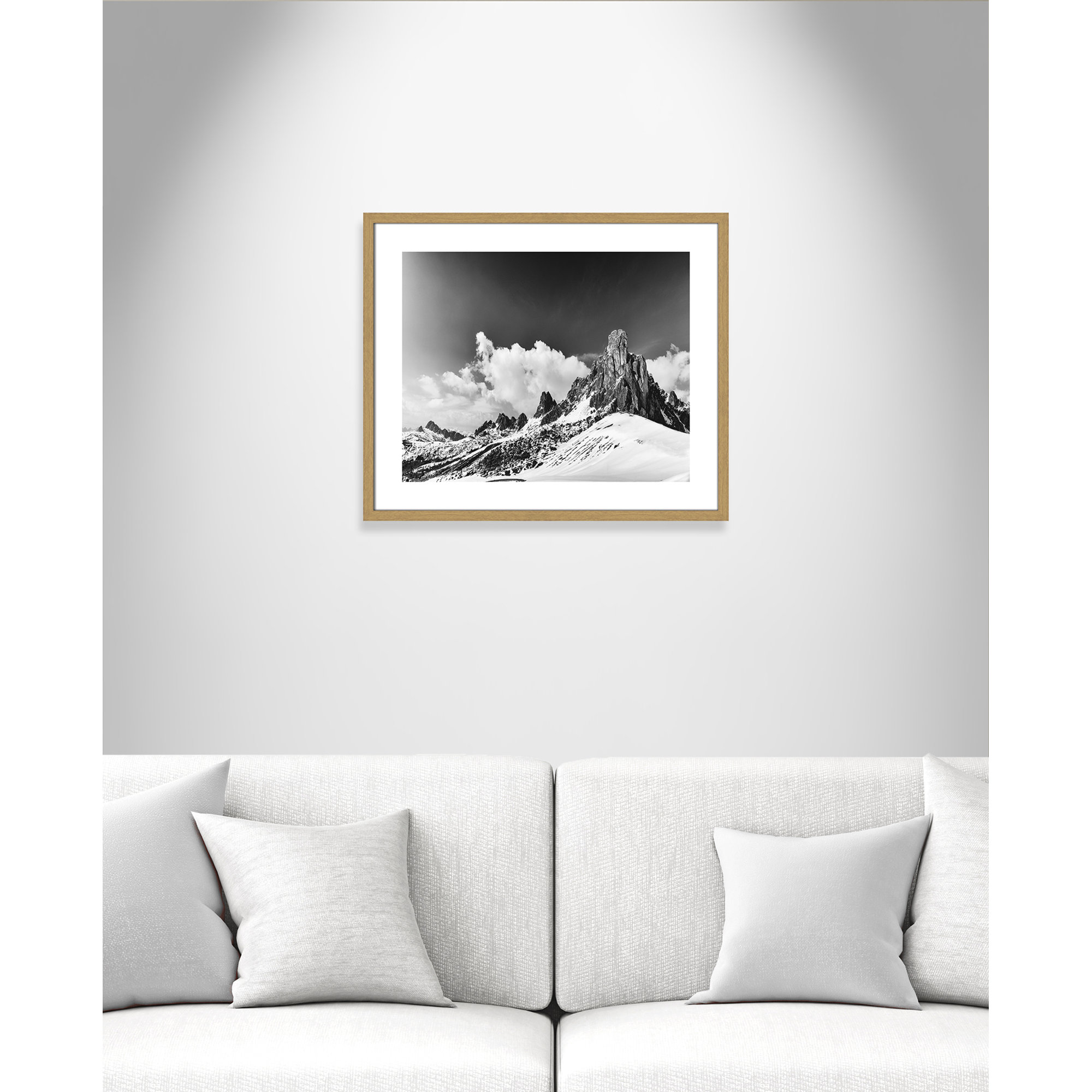 Dragon's Tail by Lars Van De Goor, 21.5" H x 25.5" W x 0.75" D, Natural Framed