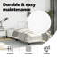Lit vidaXL, lit plateforme tapissier en similicuir, sans matelas-88629832-88629838