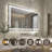 Wall Mount Anti-Fog Oversized Frameless Lighted Bathroom Mirror/ LED Bathroom Mirror-629676862-628156375