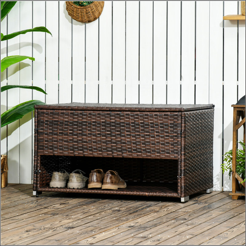 Boîte de rangement pour chaussures et rangement pour chaussures Outsunny, Brun