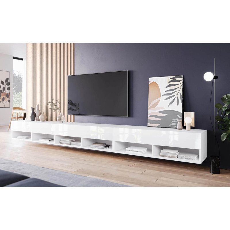 Cozumel Unfinished TV Stand for TVs up to 88", White