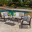 4PC PE WICKER ENSEMBLE (KD), ensemble de patio, mobilier de patio, ensemble de canapé d'extérieur-918365107