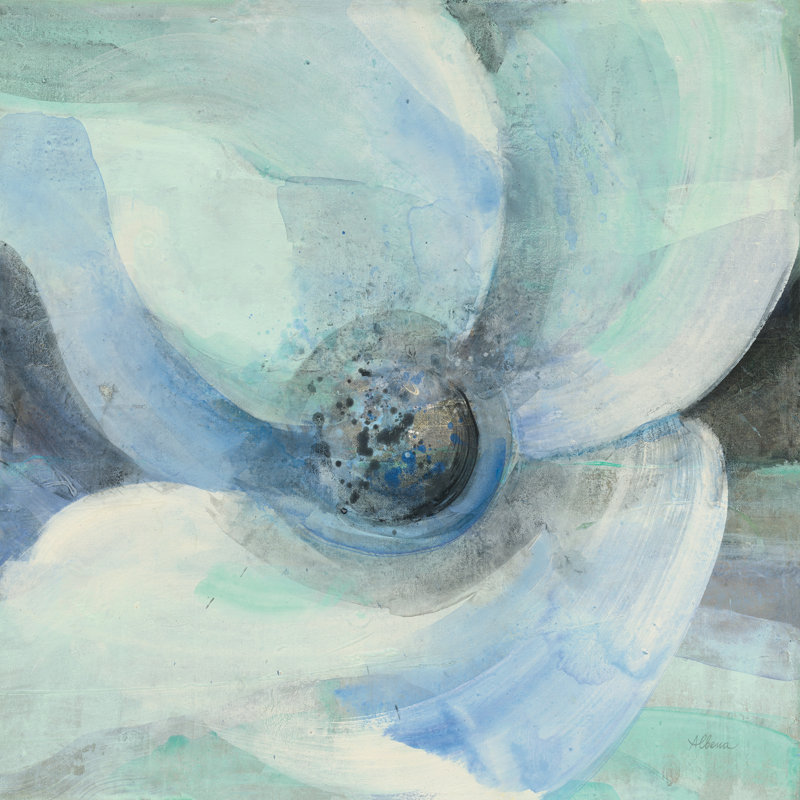 Moonlight Magnolia II by Albena Hristova - No Frame Painting on Canvas, 30cm H x 30cm W