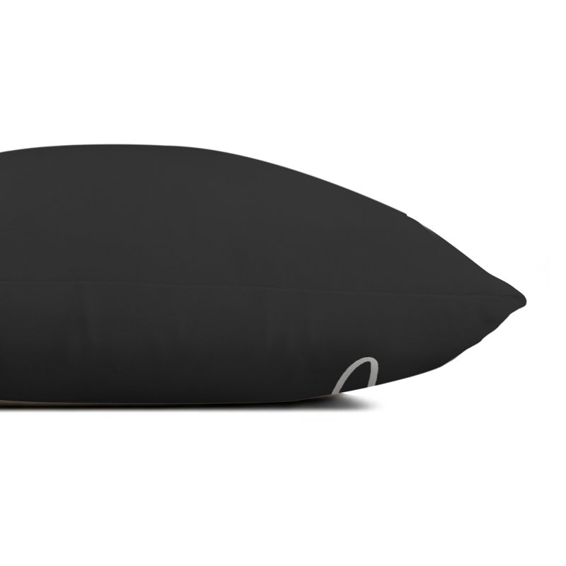 Outdoor Reversible Throw Pillow, Charcoal
