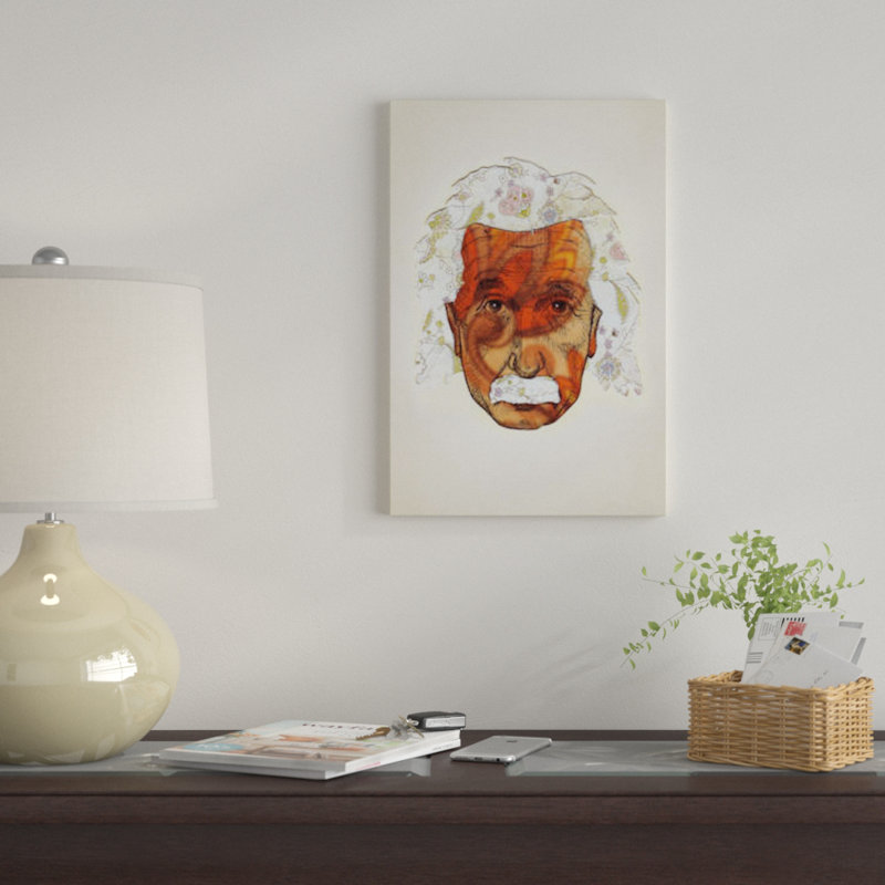 « einstein » par jason ratliff, impression sur toile, H 26 po x l 18 po x P 1,5 po, Toile avec cadre flottant noir