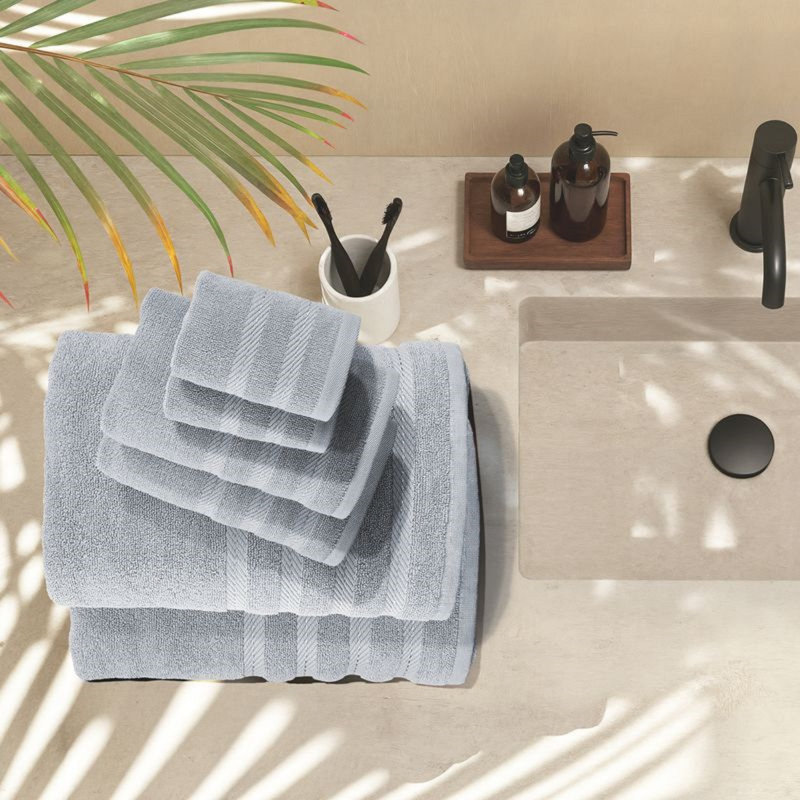  Ensemble de serviettes de bain 100% coton peigné 6 pièces - Serviettes de bain ultra douces et très absorbantes, Paquet de 6