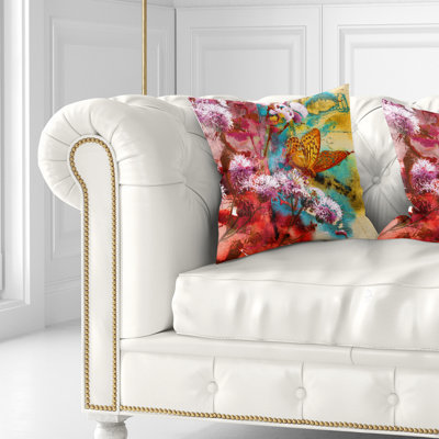 Coussin décoratif floral et coussin décoratif à motif