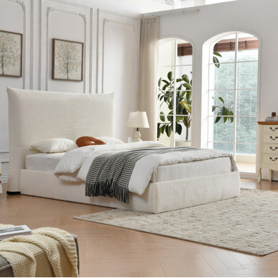 Hydraulic Lift Up Upholstered Storage Bed