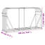 Porte-bûches en acier galvanisé 70,9 po x 17,7 po x 39,4 po-541629095