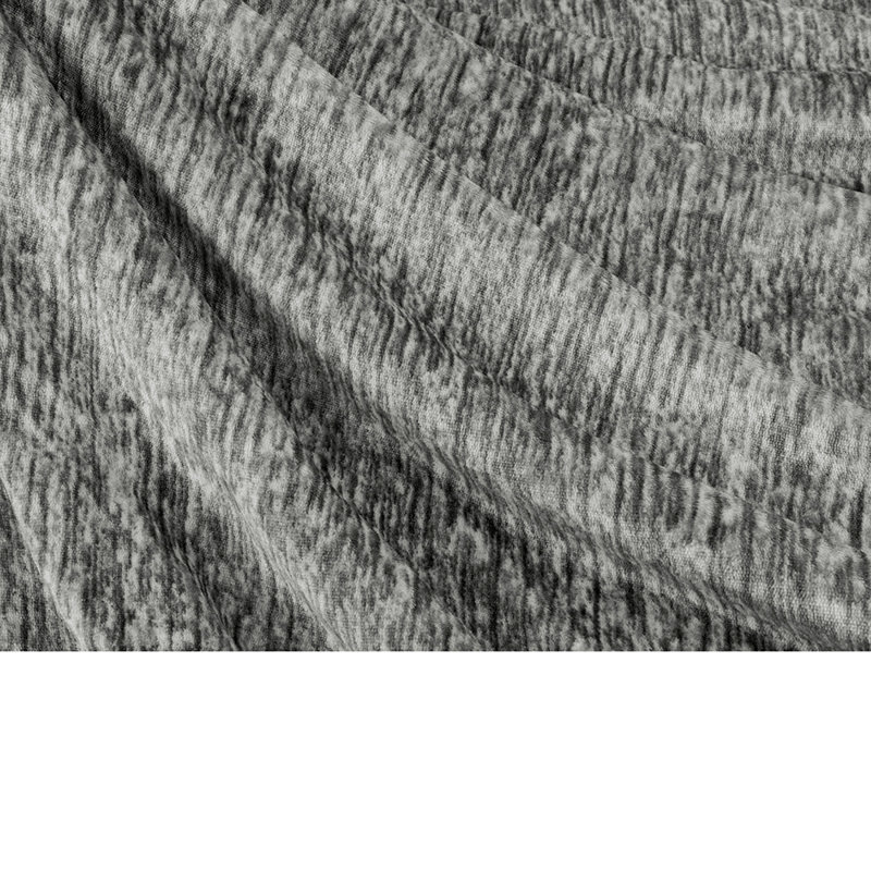 Charcoal Gray Reversible Sherpa Fleece Throw Blanket 50" x 60"