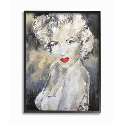 « munroe rouge à lèvres portrait », impression