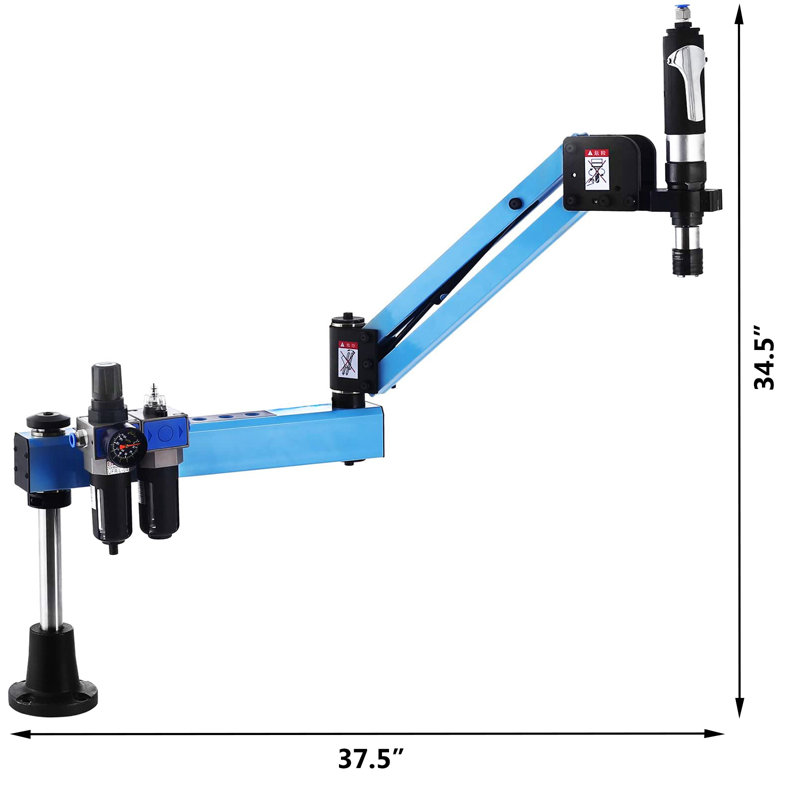 Pneumatic Tapping Machine, M3-M12 Tap Collets 1200mm 360° Multi