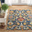 Floral Wool Hand Tufted Area Rug-221268623-258503431