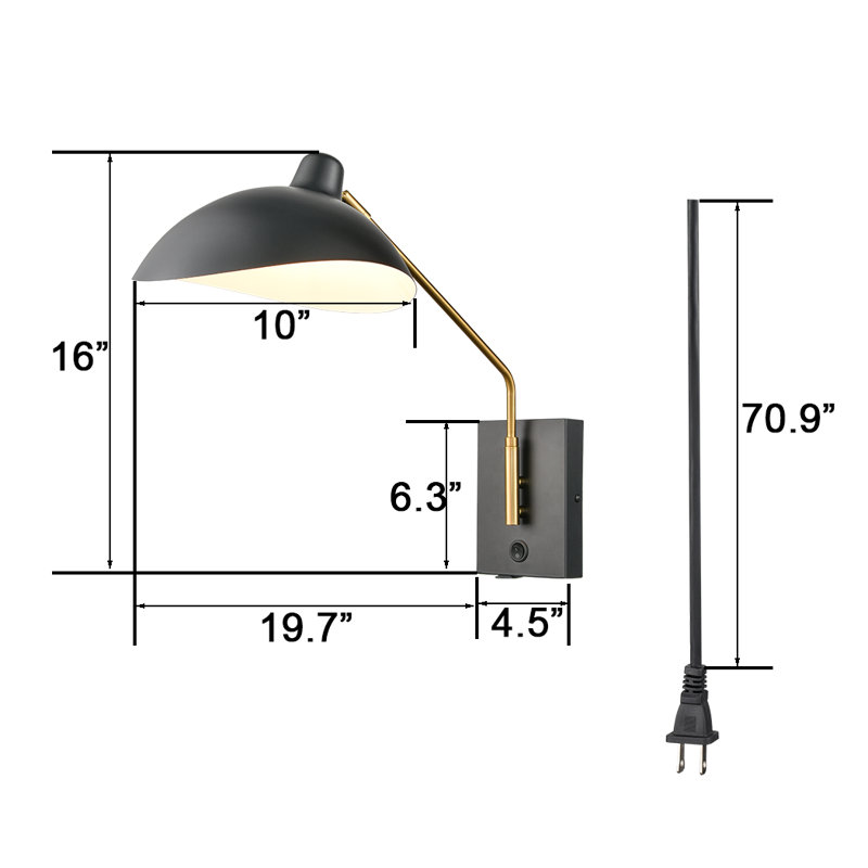 Iron Swing Arm Sconce