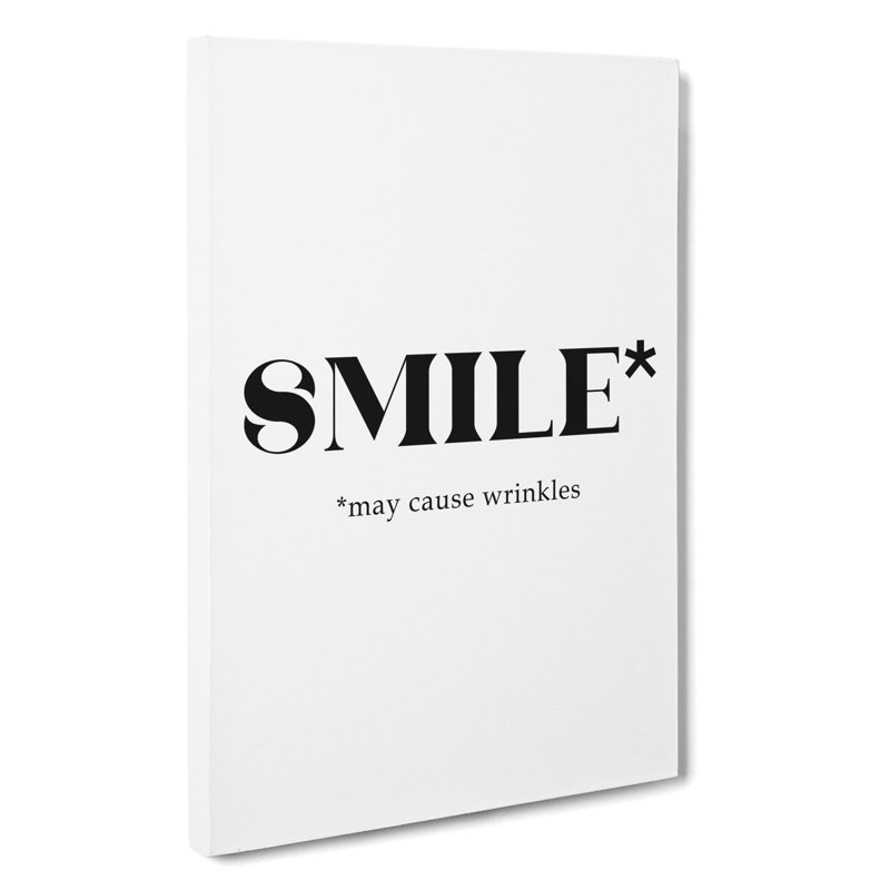 Smile - Wrapped Canvas, 50cm H x 35cm W x 3cm D