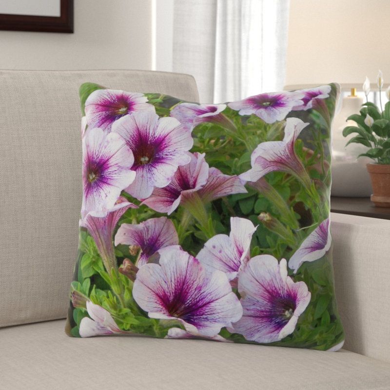 Housse et insert de coussin carré Mcgriff, Microsuède, Intérieur
