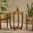 27.5'' Rustic Table - Wood For Outdoor Area With Slat Design Living