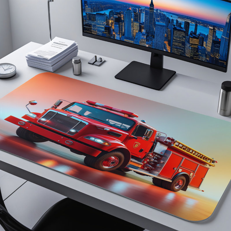 Polyester Desk Pad, 14.4x12.1