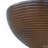 16" Ribbed Brown Concrete Outdoor Side Table With Hourglass Design – Weather-Resistant Accent For Patio, Garden, Or Balcony