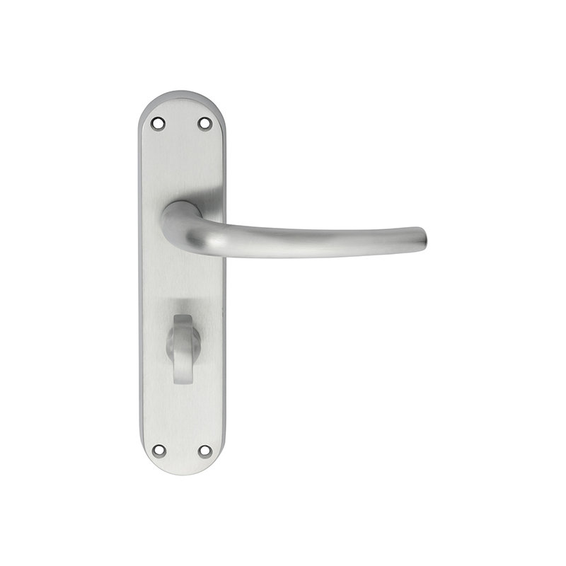 Lilla Bathroom Door Handle, Satin Chrome