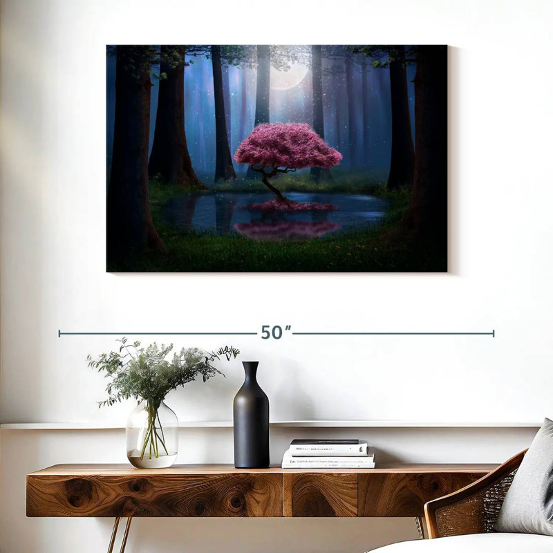 Arbre rose enchanté Kelan, H 26 po x l 39 po