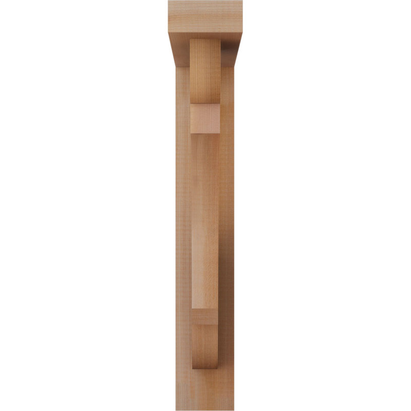 Olympic Block Offset Brace Bracket, 22 x 18, 3 1/2"W Western Red Cedar (Smooth)